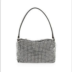 Alexander Wang Heiress Pouch in Rhinestone Mesh